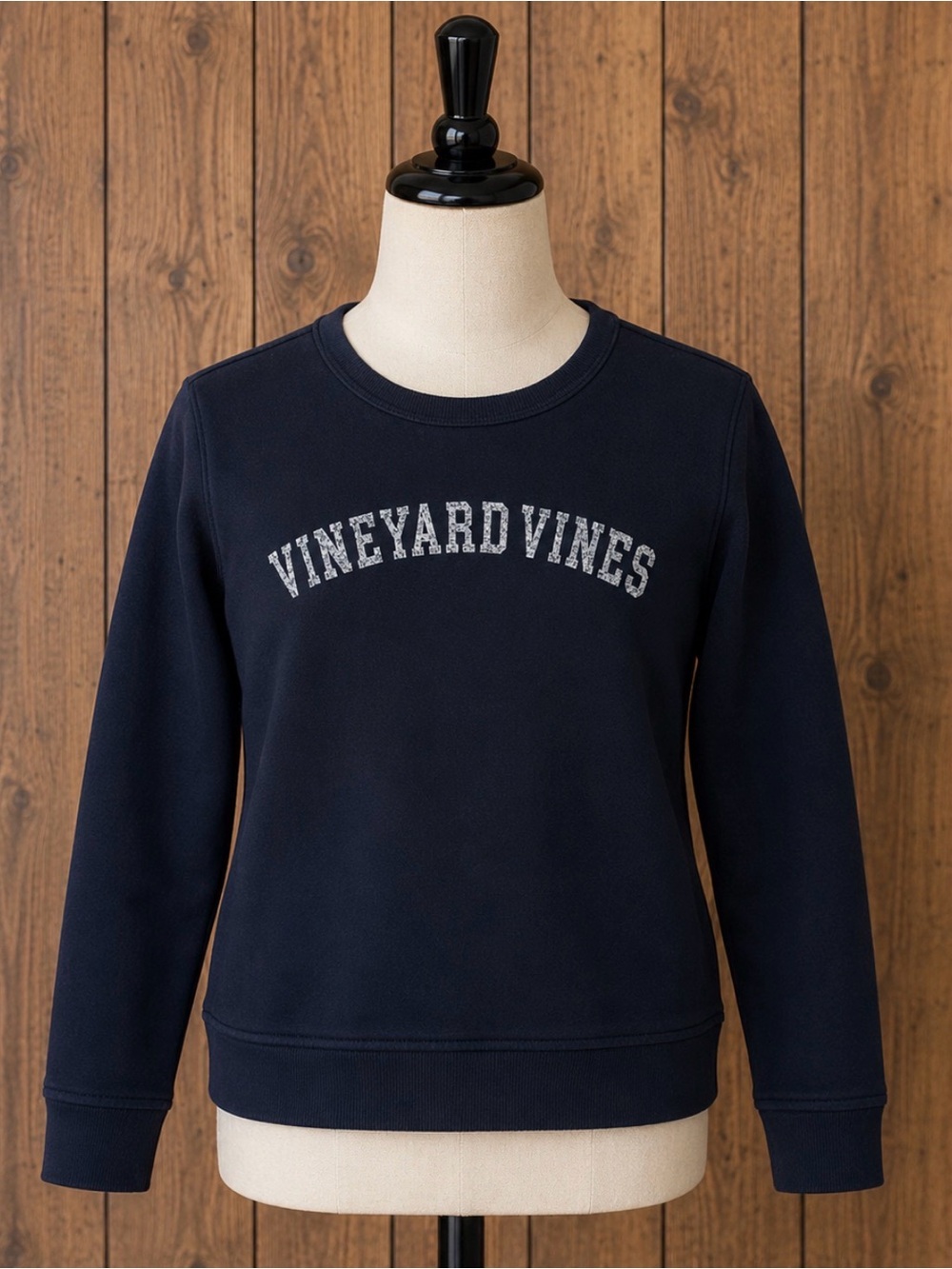 Vineyard Vines Kids Sweatshirt Size 7 Navy Crewneck Logo Preppy